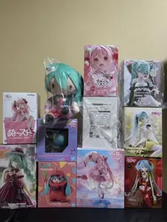 初音ミク フィギュア＋他　【タイクレ限定有り】11個　まとめ売り　美少女　桜ミク
