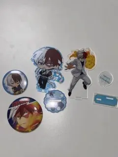 【バラ売り可】轟　焦凍　グッズ　4点セット　アクリルスタンド　缶バッジ　ヒロアカ