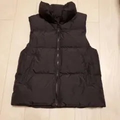 GU ブラック ノースリーブ ダウンジャケット M