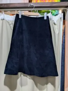 ダークネイビー コーデュロイ タイトスカート