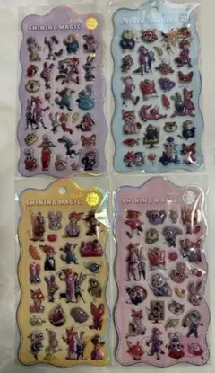 ズートピア　シール　４枚セット