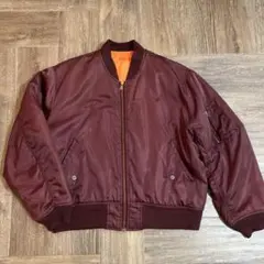 90s ALPHA INDUSTRIES MA-1 フライトジャケットボルドー - メルカリ