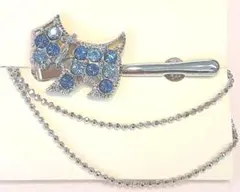 帽子ストッパー　ラインストーン付き　犬　帽子落下防止　オシャレ　キラキラ