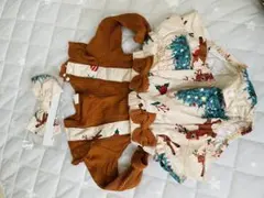 SHEIN 6-9M クリスマスロンパースセット