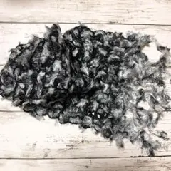 ファー風黒白ミックスマフラー