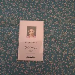 Snow Man Dangerholic特典 ラウール 名刺カード