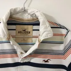 HOLLISTER ストライプ ポロシャツ S