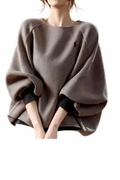 オーバーサイズ スウェット グレー