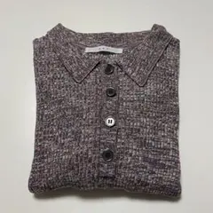 KBF ロングスリーブポロニット BLUE MIX