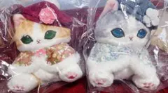 mofusand×日比谷花壇 ぬいぐるみ ケープにゃん 2点セット ポストカード