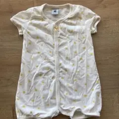 (67cm) PETIT BATEAU 半袖 ロンパース 太陽柄
