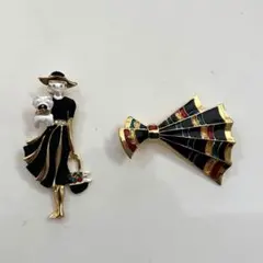 ヴィンテージ　ブローチ　バラ売り可