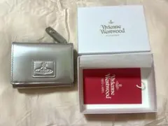 viviennewestwood　スクエアオーブパッチミニ財布 シルバー