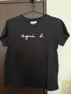 agnès b. ブラック Tシャツ T2