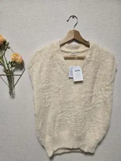 (お値下げ)Aprily. アイボリー ニットベスト フリーサイズ