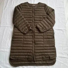 【極美品】OMNES ライトダウンコート カーキ　サイズ2 軽量 ロング