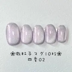 【即購入ok】マグネットネイルチップ　ショートオーバル　ニュアンス　四季02