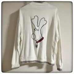 ミエコ ウエサコ・M・U SPORTS‪★ハーフジップトレーナー　サイズ50 白