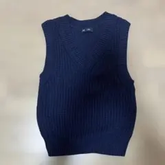 GAP ノースリーブニット ネイビー