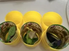 ピクミン　チョコエッグ　３つセット　紫・光・岩