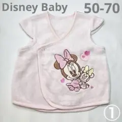 ベビー スリーパー ベスト ディズニー ミニー 50-70cm 双子 ①