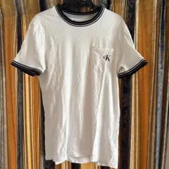 Calvin Klein ホワイト Tシャツ ポケット付き