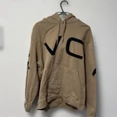 裏起毛　RVCA ルーカロゴ オーバーサイズパーカー メンズベージュのサムネイル