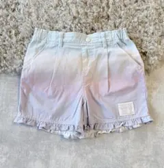【美品】メゾピアノ グラデーション ショートパンツ 140 クリームソーダ