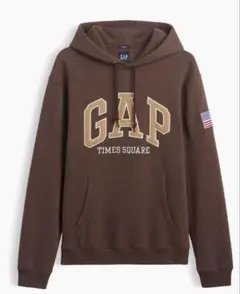GAP Times Square ロゴ パーカー ブラウン