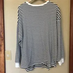 アメリカンホリック　ボーダー長袖Tシャツ　オーバーサイズ