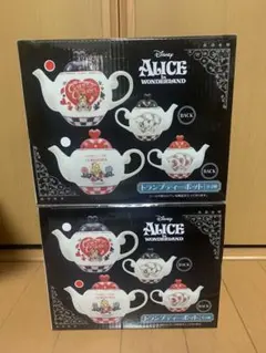 Disney 不思議の国のアリス プレミアムティーポット&カップセット新品