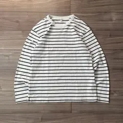 【美品】OLD UNIQLO striped shirt M archive短丈
