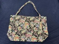 ゴブラン　花柄　トートバッグ　レトロ