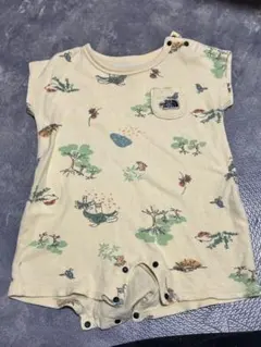 THE NORTH FACE ノースフェイス　ロンパース 70 イエロー