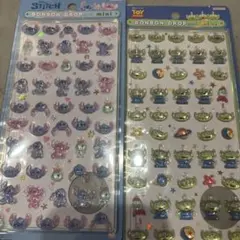スティッチ・エイリアン ボンボンドロップminiシール2枚セット