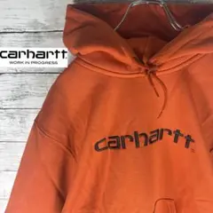 【人気モデル】カーハートWIP　刺繍ロゴ　Lサイズ　フーディー　パーカー