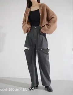 2WAY カットアウト デニムパンツ Mサイズ　新品 未使用