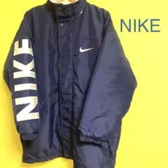 NIKE ナイキ ナイロンジャケット　ビックロゴ　ベンチコート　オーバーサイズ