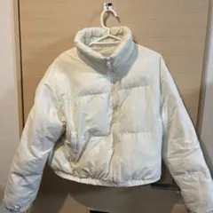GU ジーユー ショート丈 ダウン アウター オフホワイト