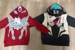 110サイズ　長袖　トレーナー　パーカー　仮面ライダー　ウルトラマン　なりきり