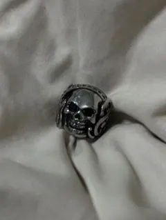 大號純銀機車戒指