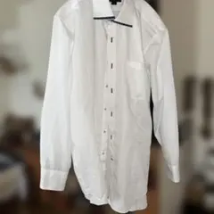 m.f.editorial ホワイト ストライプ 長袖シャツ L