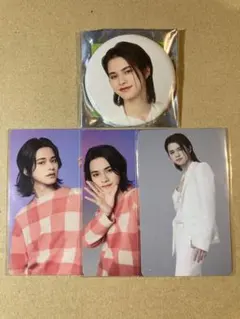 INI 松田迅 4点セット 缶バッジ ラントレ アザジャ