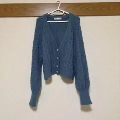 ZAPA ブルー カーディガン