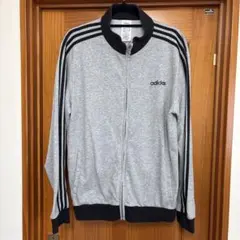 y2k 00s adidas グレー ジップアップジャージ トラックジャケット