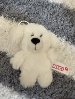 NICI ぬいぐるみ キーホルダー ホワイト ドッグのサムネイル