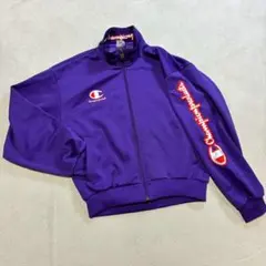 【美品】champion 刺繍ワッペンロゴヴィンテージ 90sトラックジャケット