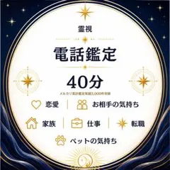 天声占い　40分鑑定　占い・霊視・霊視鑑定・スピリチュア