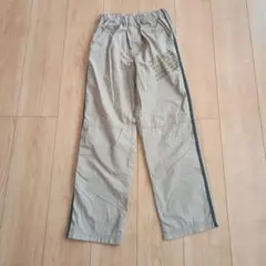 ベージュ サイドストライプ パンツ