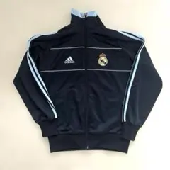 美品 00s adidas レアルマドリード トラックジャケット 刺繍ロゴ L
